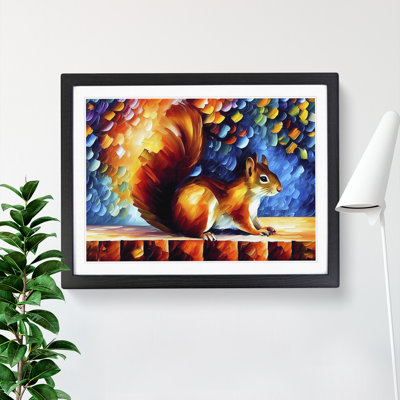 Squirrel Abstract - Framed Print