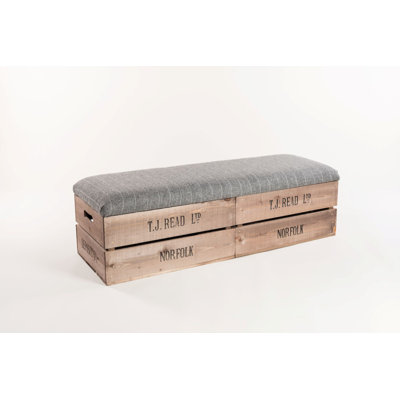 Thunderbolt Tufted Rectangle Standard Ottoman with Storage