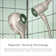 Round Rain Shower Head And Detachable Handshower Combination With Dial And Docking System, 60-Inch Hose