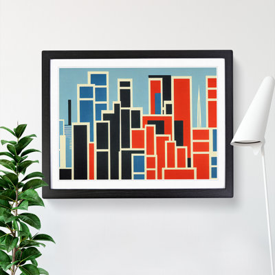 Bauhaus Architecture Skyline Abstract - Single Picture Frame Print