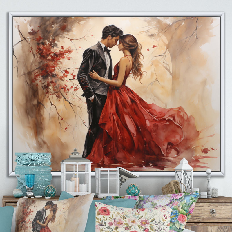 Mariage, mariage éternel, art mural romantique, Cadre flottant blanc, H 12 po x l 20 po x P 1 po