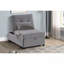 Méridienne convertible en velours gris