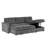 Haven Corduroy 2pc Reversible Sleeper Sectional With Storage Chaise, Charcoal-206051133