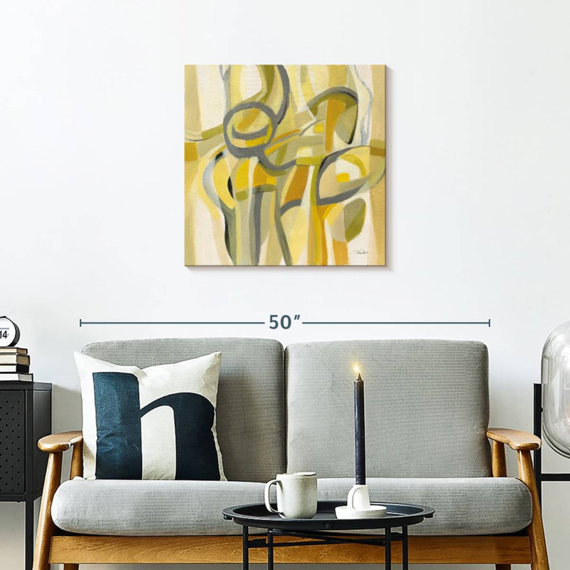 Mid Mod Yellow, 24" H x 24" W