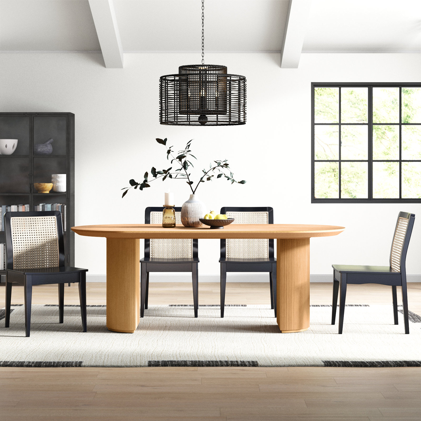 Abberton 78.7'' Oval Dining Table, Natural
