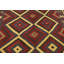 Tapis de la surface en laine rouge/brune 5 pi 7 po x 8 pi 5 po one-of-kind à la main noué la Lorain