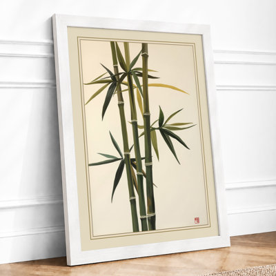 Bamboo in Silence Japandi - Framed Print