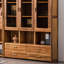 Bibliothèque entièrement en bois massif
