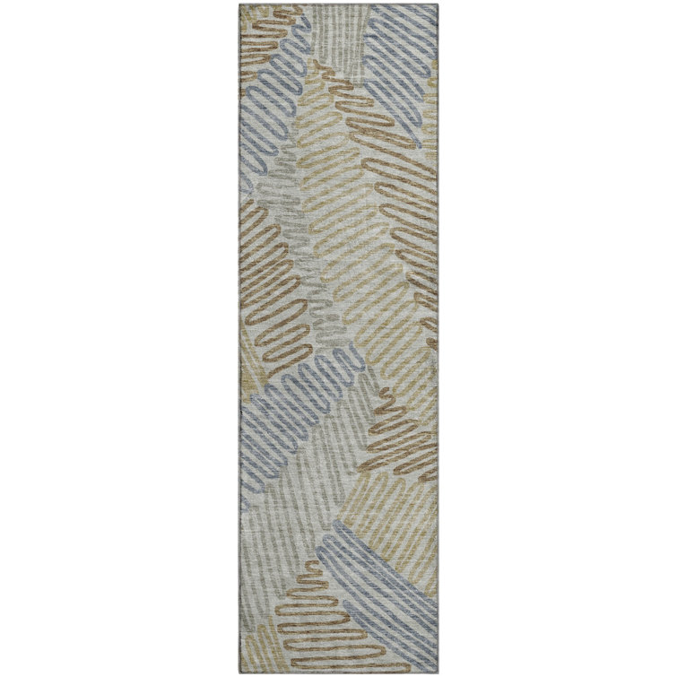 Premium Machine Washable Prisco Taupe Rug