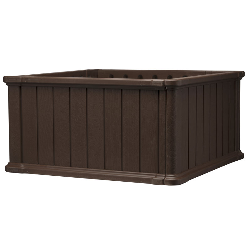 Lit de jardin surélevé en résine poly 24 ", H 12 po x l 24 po x P 24 po 
