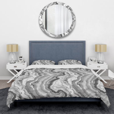 Grey Marble III - Marble Duvet Cover Set