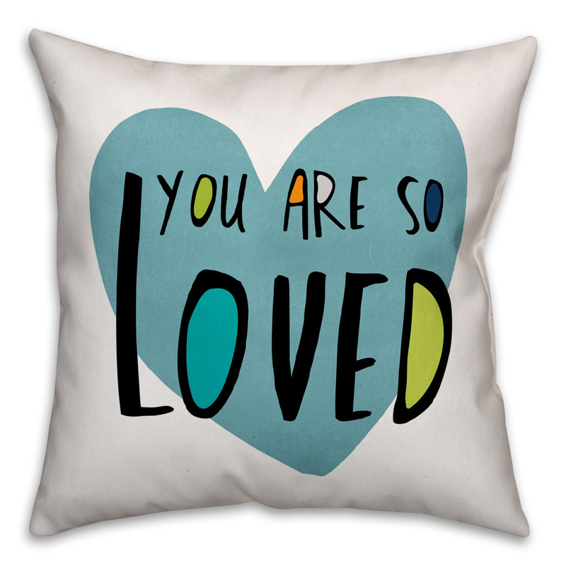  Coussin You Are So Loved, Bleu