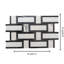 Stately Tre Basketweave 9.5" x 14" Porcelain Marble Look Wall & Floor Tile-72531507