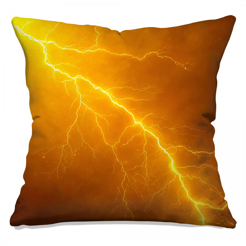 Coussins lumineux jaune vif, 16 x 16 inches
