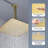 Rain Fixed Shower Head 1.8 GPM GPM-90695579