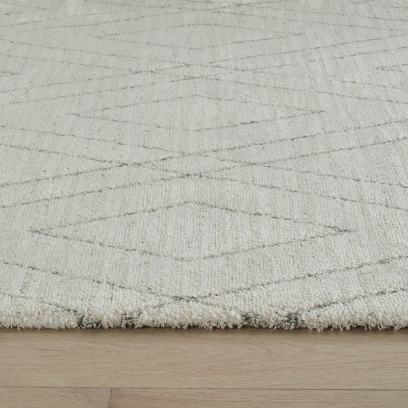 Rug Branch Eirene 5' x 8' (5'3" x 7'7") Beige/Grey Geometric Indoor Area Rug, Comtemporary, Medium Pile, Stain-Resistant Carpet - Living Room, Bedroom, Dining Room, and Kitchen