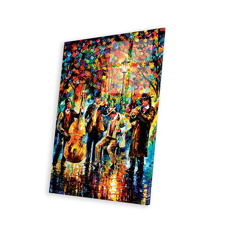 " Glowing Music " by Leonid Afremov, 24" H x 16" W x 0.25" D