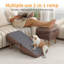 Rampe pliable en bois pour chien et escalier pour canapé et lit, repose-pieds 2 en 1-123319976