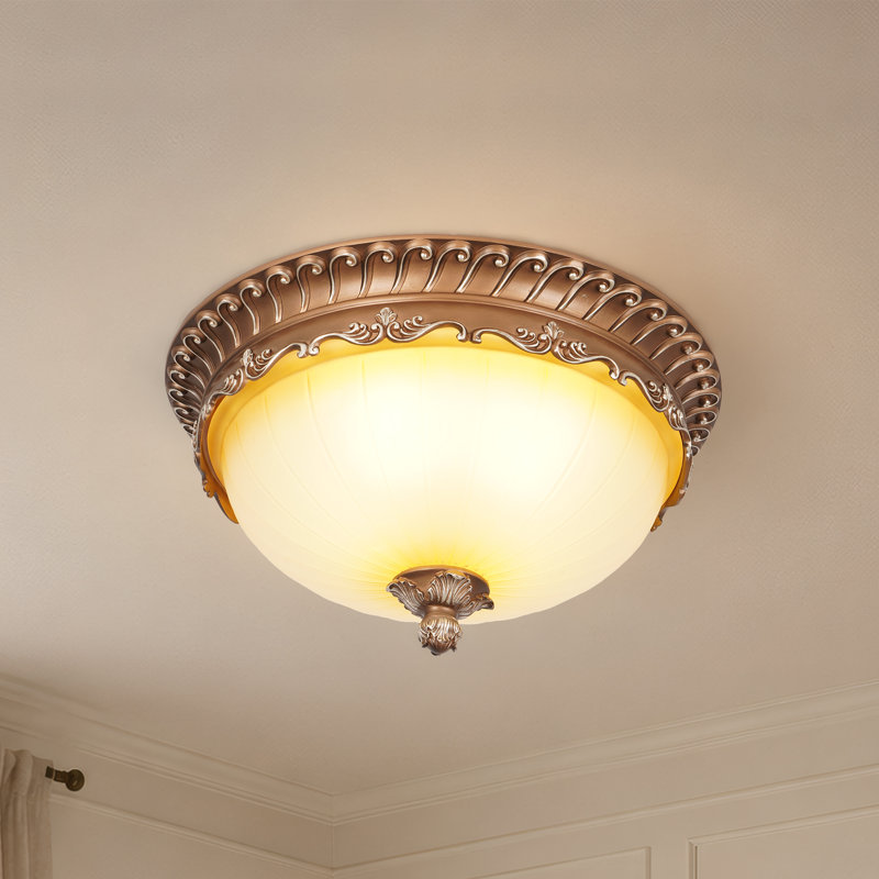 Plafonnier encastré rétro à 4 lumières encastrées à intensité variable (ampoules incluses)