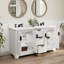 Ensemble de meuble-lavabo à double cuve 60 po Barnhart-163661381