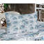 Drap-housse et coussin décoratif floral Ambesonne bleu ciel / gris abricot-106786621