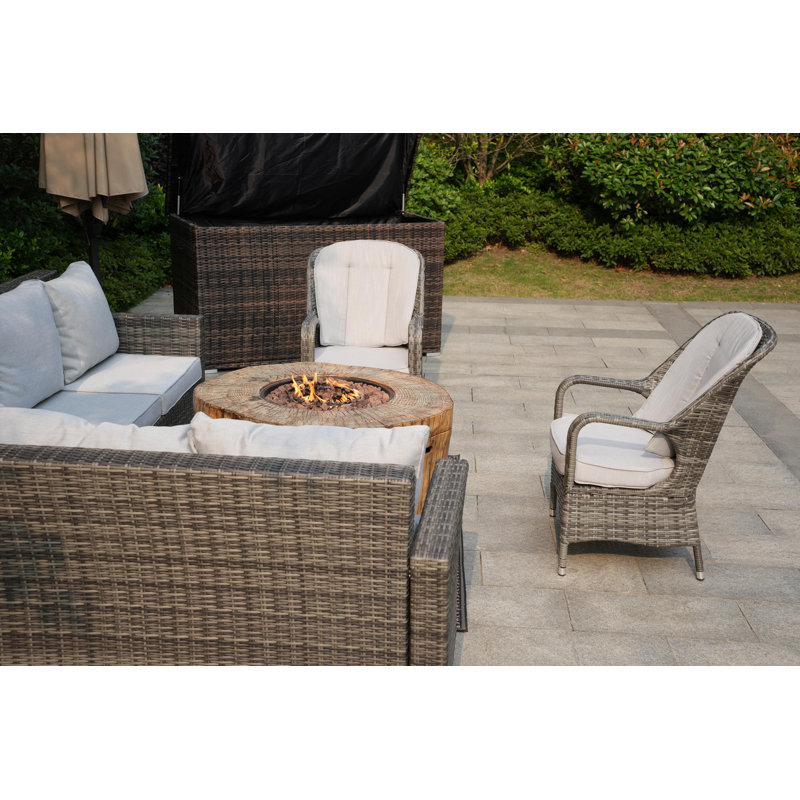 8 - Person Patio Conversation Set with Cushions
