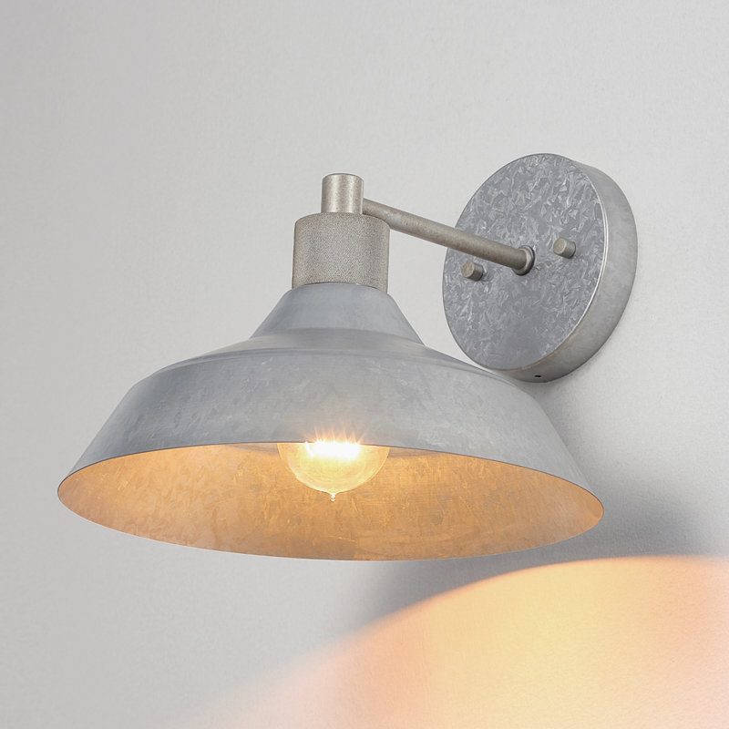 Espute Wall Light, Galvanized Metal