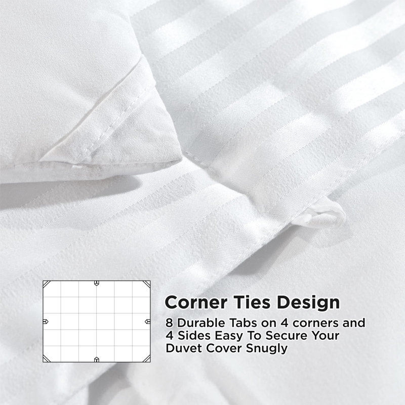 Bedsure Quilted Lightweight Down Alternative Comforters, White, Twin Comforter