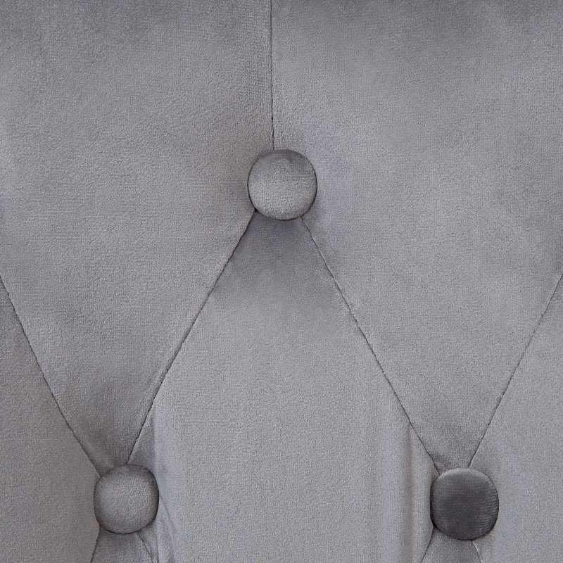Maia Velvet Office Chair, Grey