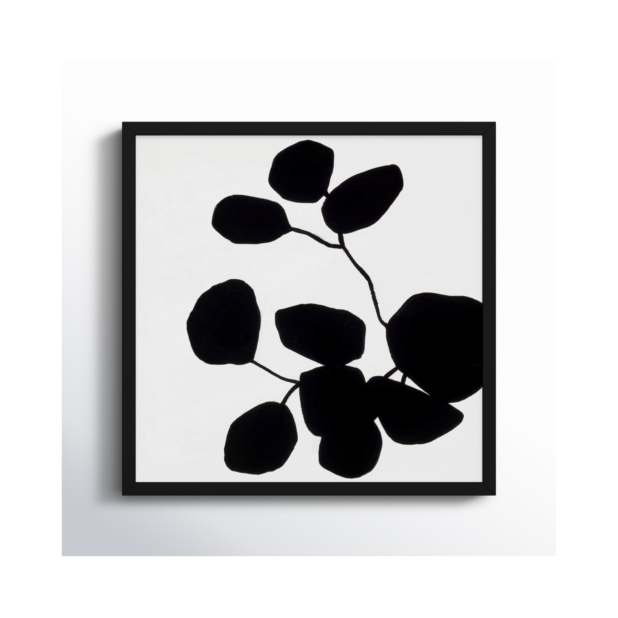 Modern Botanical 5 by Lee Lessem, Black Framed Paper, 16" H x 16" W x 1.25" D