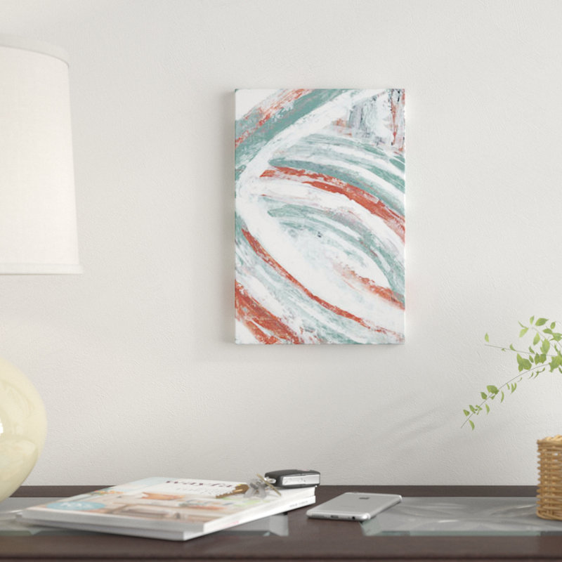 «Story Arc I» par Renée Stramel, reproduction sur toile, H 60 po x l 40po x P 1,5 po, Toile tendue