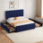 Full/Queen/King Bed Frame with 4 Drawers & Adjustable Headboard, Faux Leather Upholstered Mattress Foundation-1669489731-1658597914