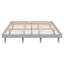 Cadre de lit flottant en bois pour grand lit classique, lit plateforme à profil bas avec support de lattes robustes, pas de tête de lit, pas de sommier tapissier requis, assemblage facile (gris, grand)-2002451302-2002451297