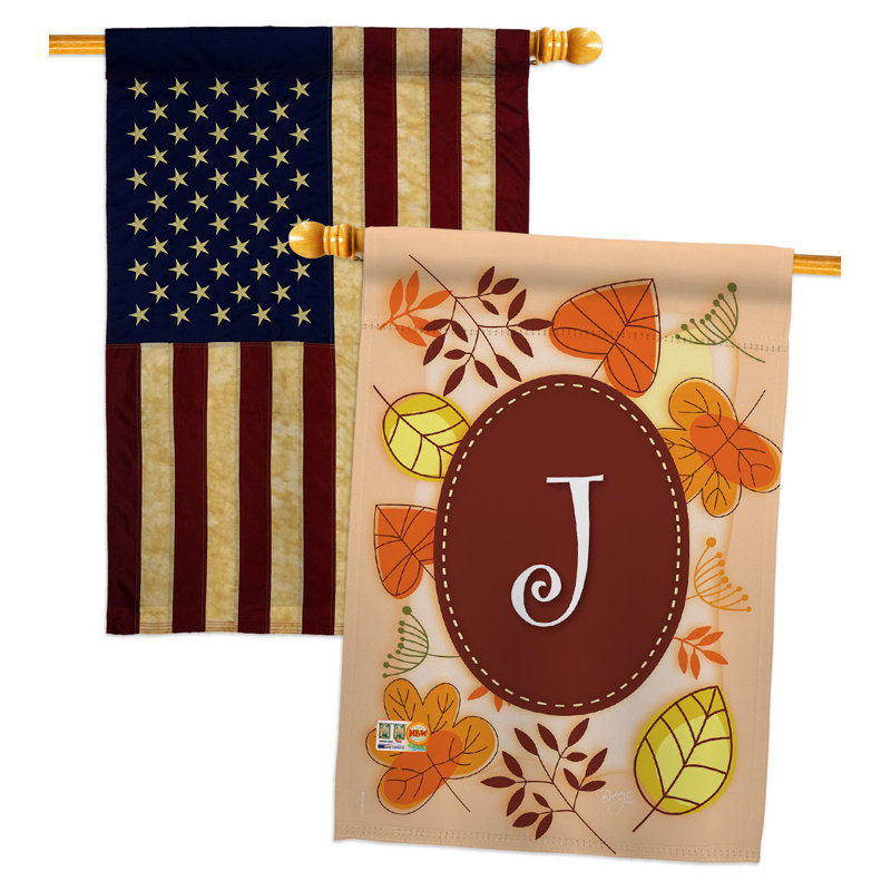 Drapeau d'automne 40 po x 28 po, J