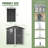 6x4 Ft Outdoor Metal Storage Shed for Garden Tools with Door Lock For Garden Patio Furniture AndTools