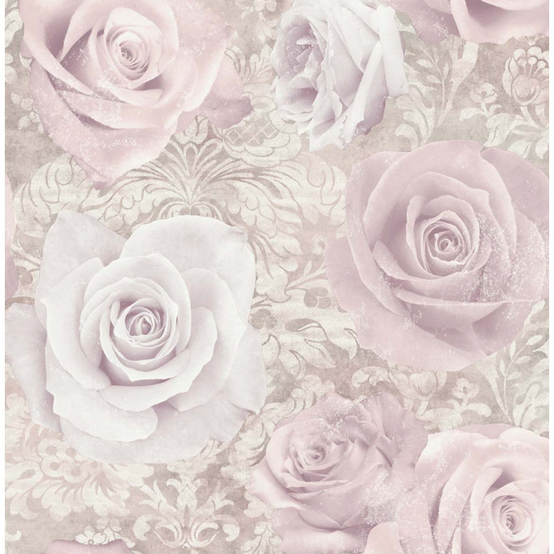 Rouleau de papier peint adhésif L 18 pi x l 20,5 po Arthouse, Rose clair