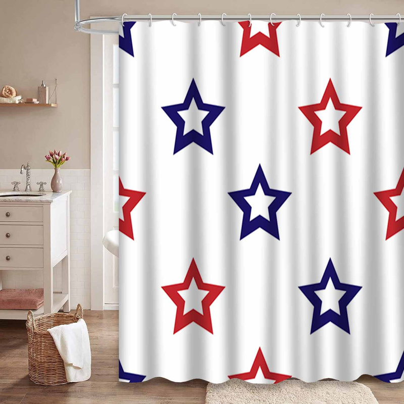 Rideau de douche Tartan, L 72 po x l 78 po