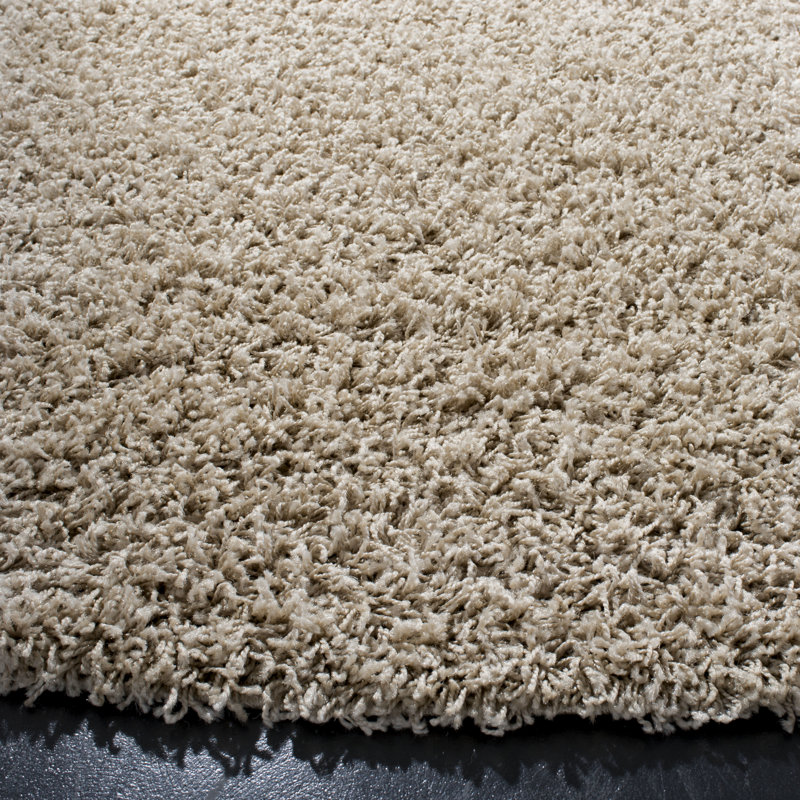 Tapis beige Amoroso, Rond 6 pi 7 po