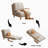 This 3-in-1 Convertible Sleeping Chair features an Adjustable Backrest and is Suitable For Studies, Offices, or RVs.-648468753-662520884