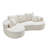 Bridger 106’’ 2 – Piece Cloud Curved Compression Sectional Sofa-654601922