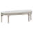 Colwood Silver Oak Upholstered Curved Bench