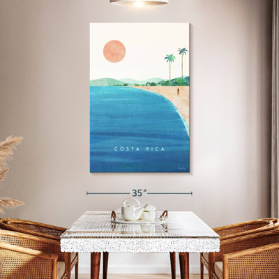 Affiche de voyage rétro Aime, Costa Rica