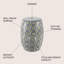 Tabouret d'appoint Saudah