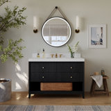 Momo 36" Freestanding Standard Single Bathroom Vanity with Top