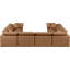 Canapé modulaire en U rembourré en similicuir 8 pièces Itala-94482597