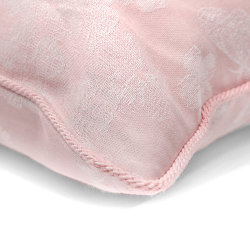 Avonia Floral Square Cushion, Blush Pink