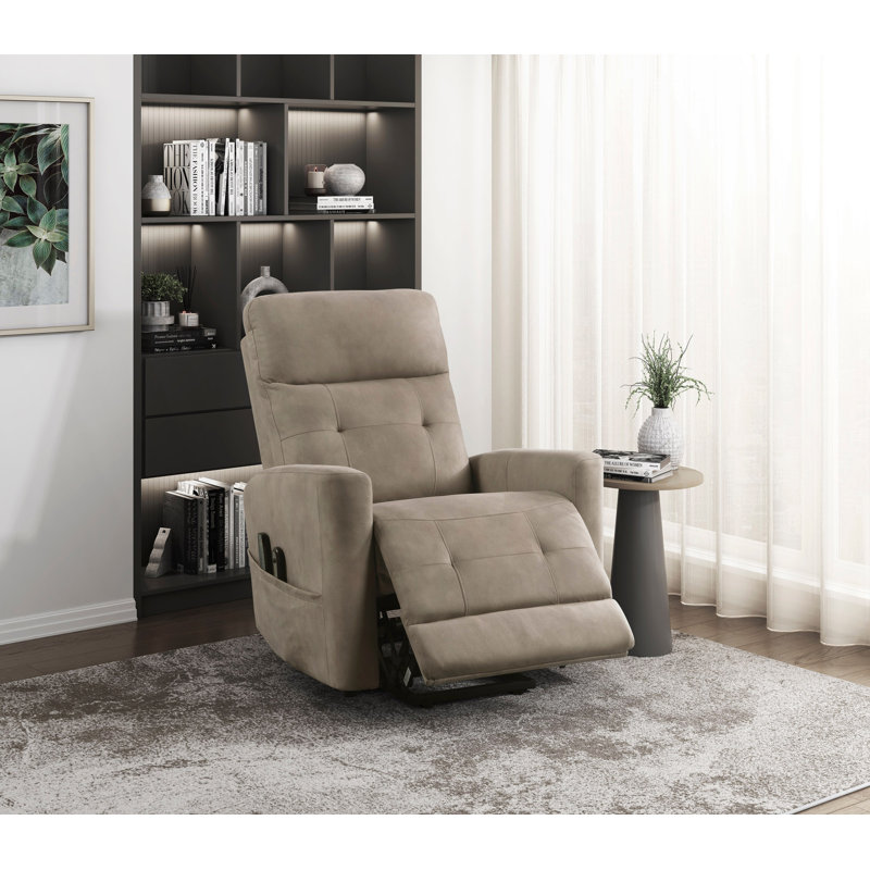 Power Lift Chair With Massage And Heat Comfort Microfiber Upholstery Living Room Furniture 1Pc Power Reclining Motion Chair
