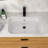 22" x 15.25" White Ceramic Undermount Bathroom Sink with Overflow