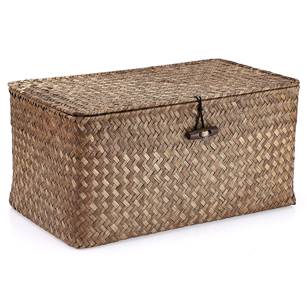 Bayou Breeze Seagrass Decorative Basket Bayou Breeze