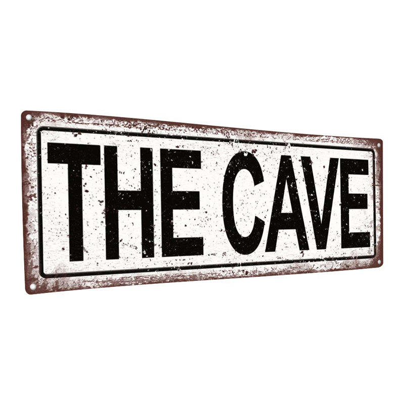 Distressed, The Cave Metal Sign